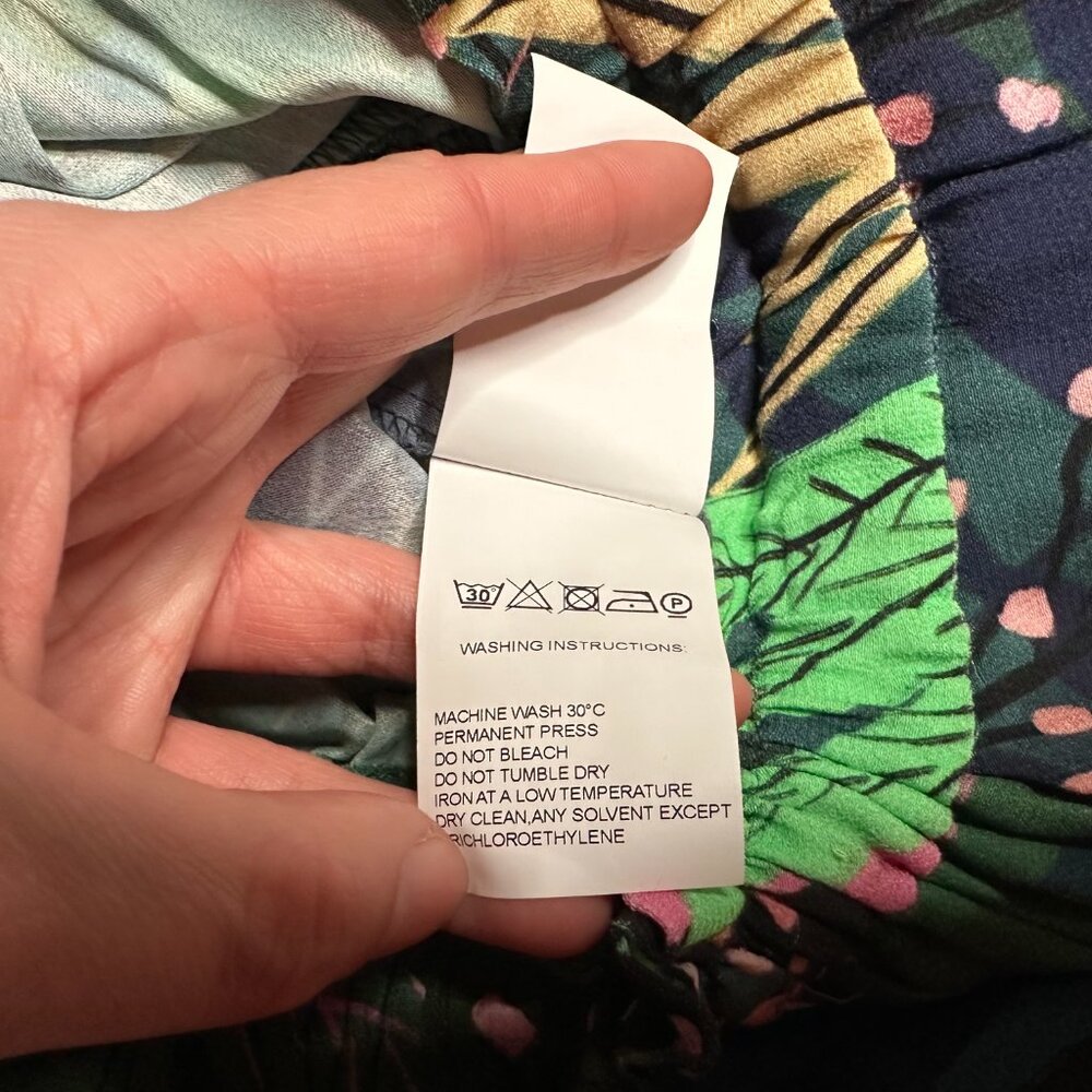 Anthropologie Farm Rio Tropique Embroidered Hem Jungle Pants Small - Picture 6 of 11